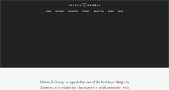 Desktop Screenshot of hintonstgeorge.org.uk